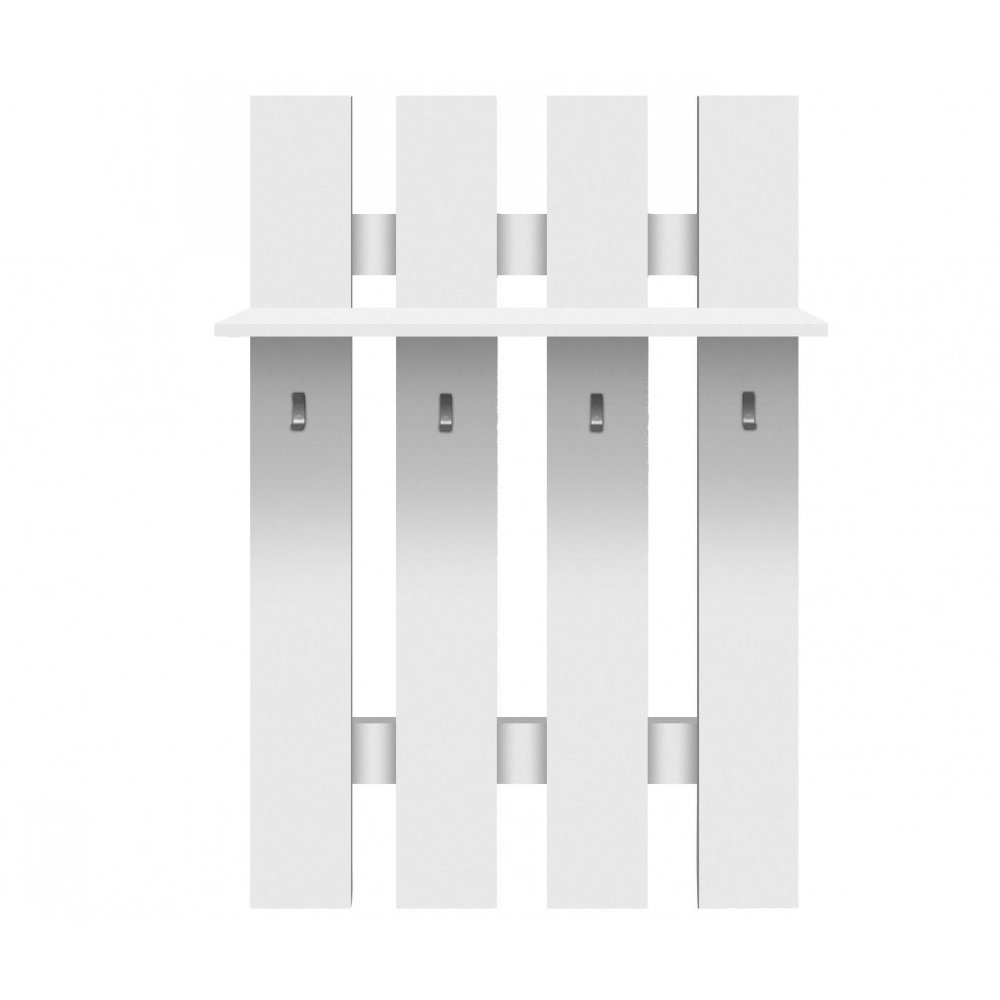 Κρεμάστρα τοίχου "TOP MIX" σε χρώμα λευκό 80x23x100
