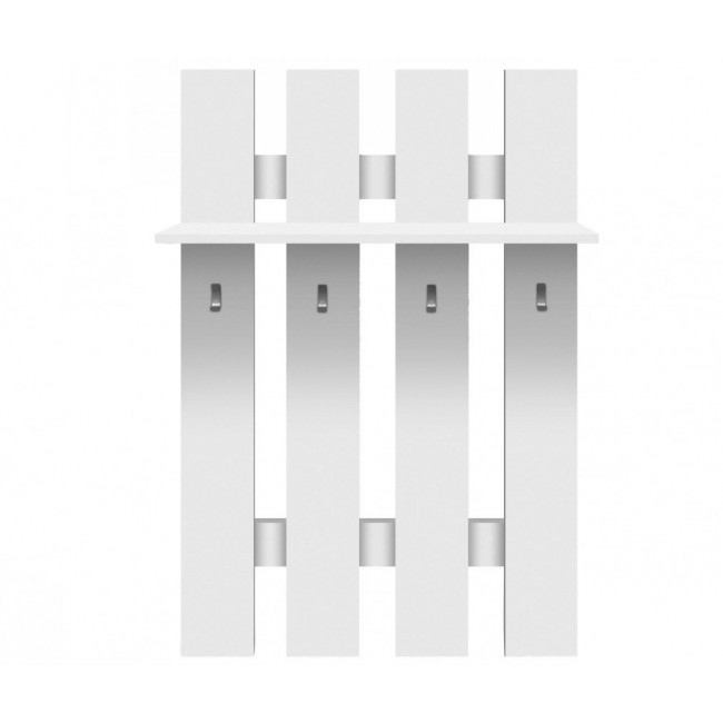 Κρεμάστρα τοίχου "TOP MIX" σε χρώμα λευκό 80x23x100