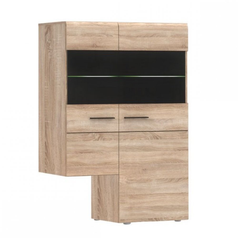 Βιτρίνα "SOLO" δεξιά χρώματος σονόμα-βέγγε 90x41x136 Βιτρίνα "SOLO" δεξιά χρώματος σονόμα-βέγγε 90x41x136