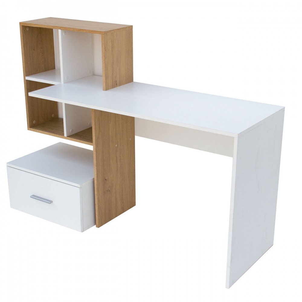 Γραφείο σε λευκό-φυσικό χρώμα 149x50x105