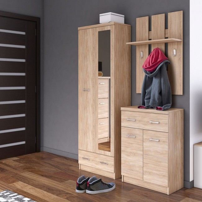 Σετ εισόδου "TOP MIX ENTRY" 3τμχ σε χρώμα σονόμα 120x33x190