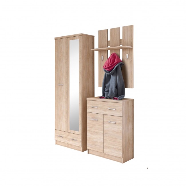 Σετ εισόδου "TOP MIX ENTRY" 3τμχ σε χρώμα σονόμα 120x33x190