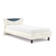 Κρεβάτι "DOMINO 90" μονό σε χρώμα δρυς-μπλε 109x147x205.4