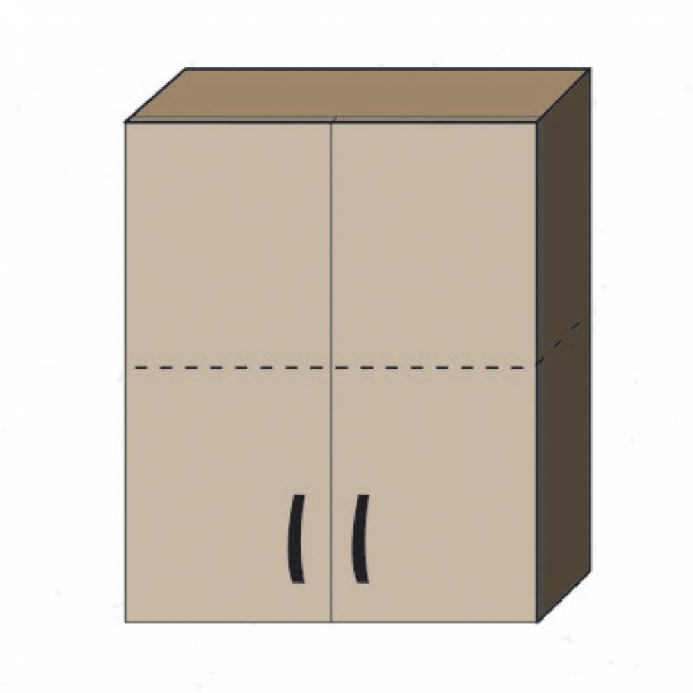 Πάνω ντουλάπι κουζίνας "ALINA" σε χρώμα σονόμα 60x30,5x71,8