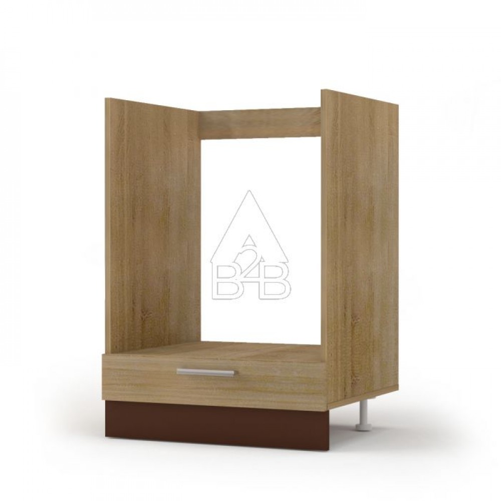 Κάτω ντουλάπι κουζίνας "ALINA" σε χρώμα σονόμα-μόκα 60x44,5x85