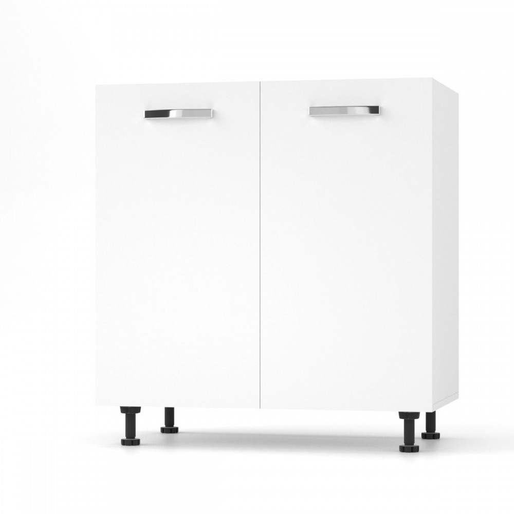 Κάτω ντουλάπι κουζίνας "CHARLOTΤE" σε χρώμα λευκό 80x46.5x82