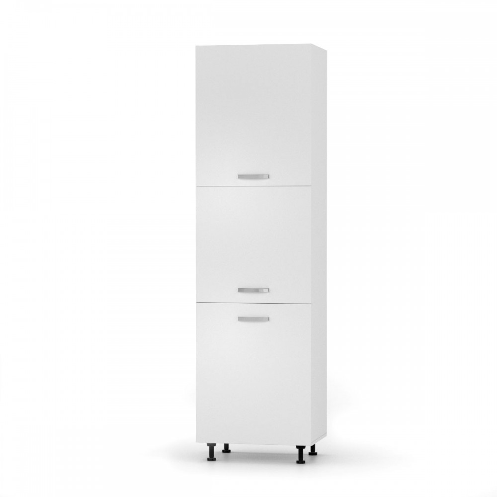 Στήλη ντουλάπι κουζίνας "CHARLOTΤE" σε χρώμα λευκό 60x56x213.4