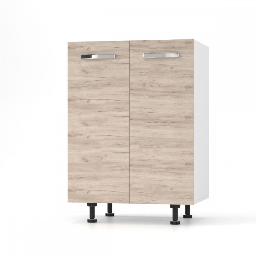 Κάτω ντουλάπι κουζίνας "CHARLOTΤE" σε χρώμα δρυς 60x46.5x82