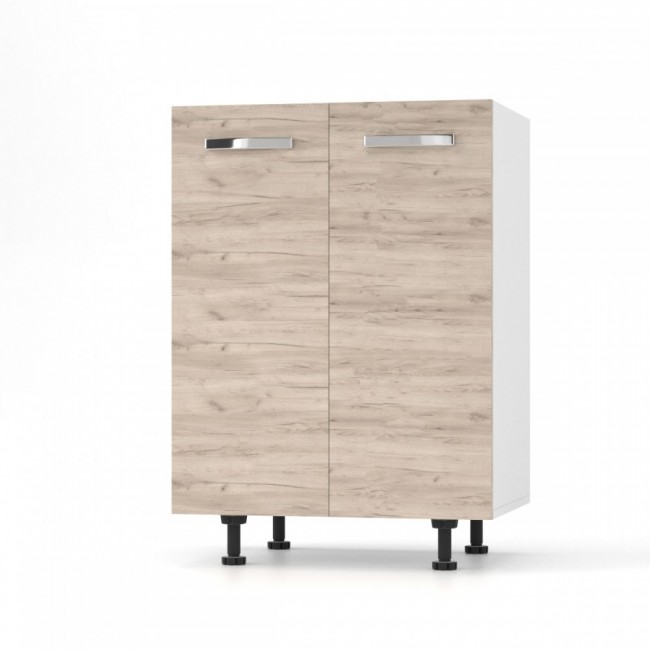 Κάτω ντουλάπι κουζίνας "CHARLOTΤE" σε χρώμα δρυς 60x46.5x82