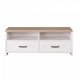 Έπιπλο tv "VERNE" σε χρώμα λευκό/φυσικός δρυς 137.9x45x52.1