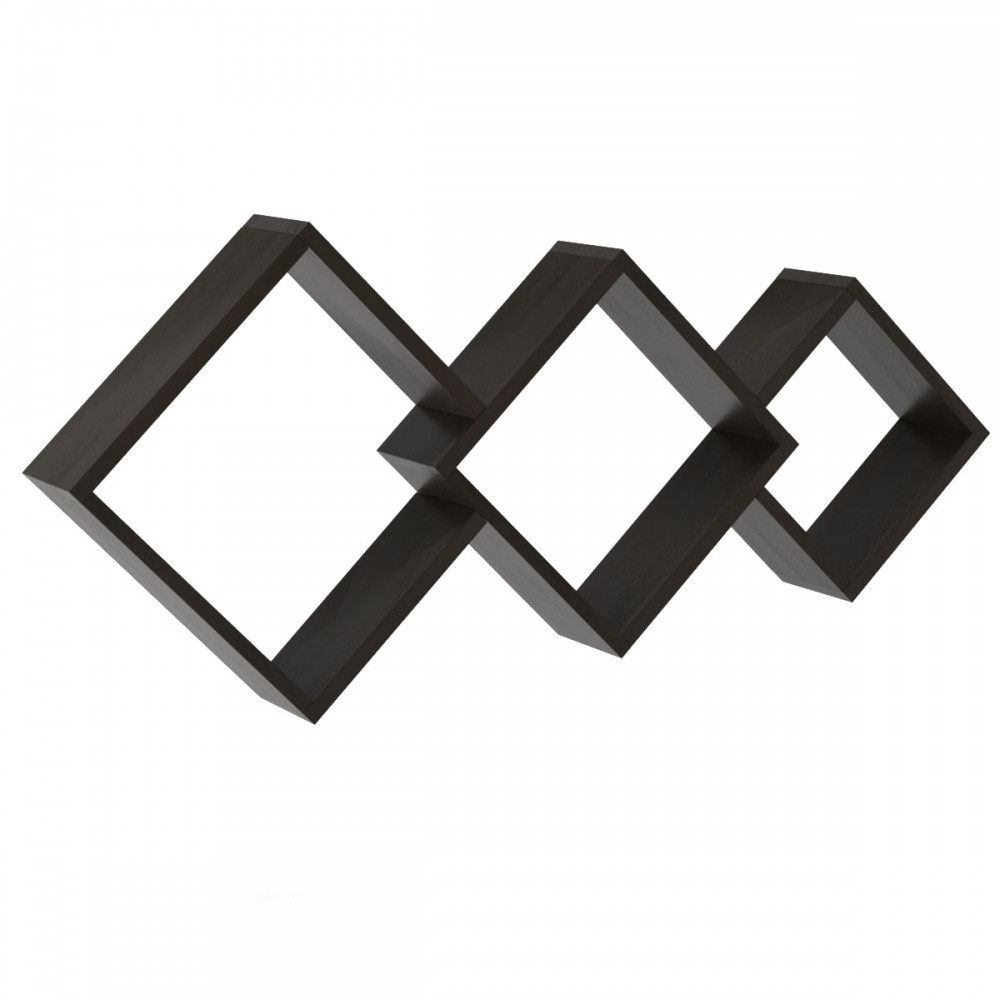 Ραφιέρα τοίχου "SUNY" σε χρώμα βέγγε 105x15x50