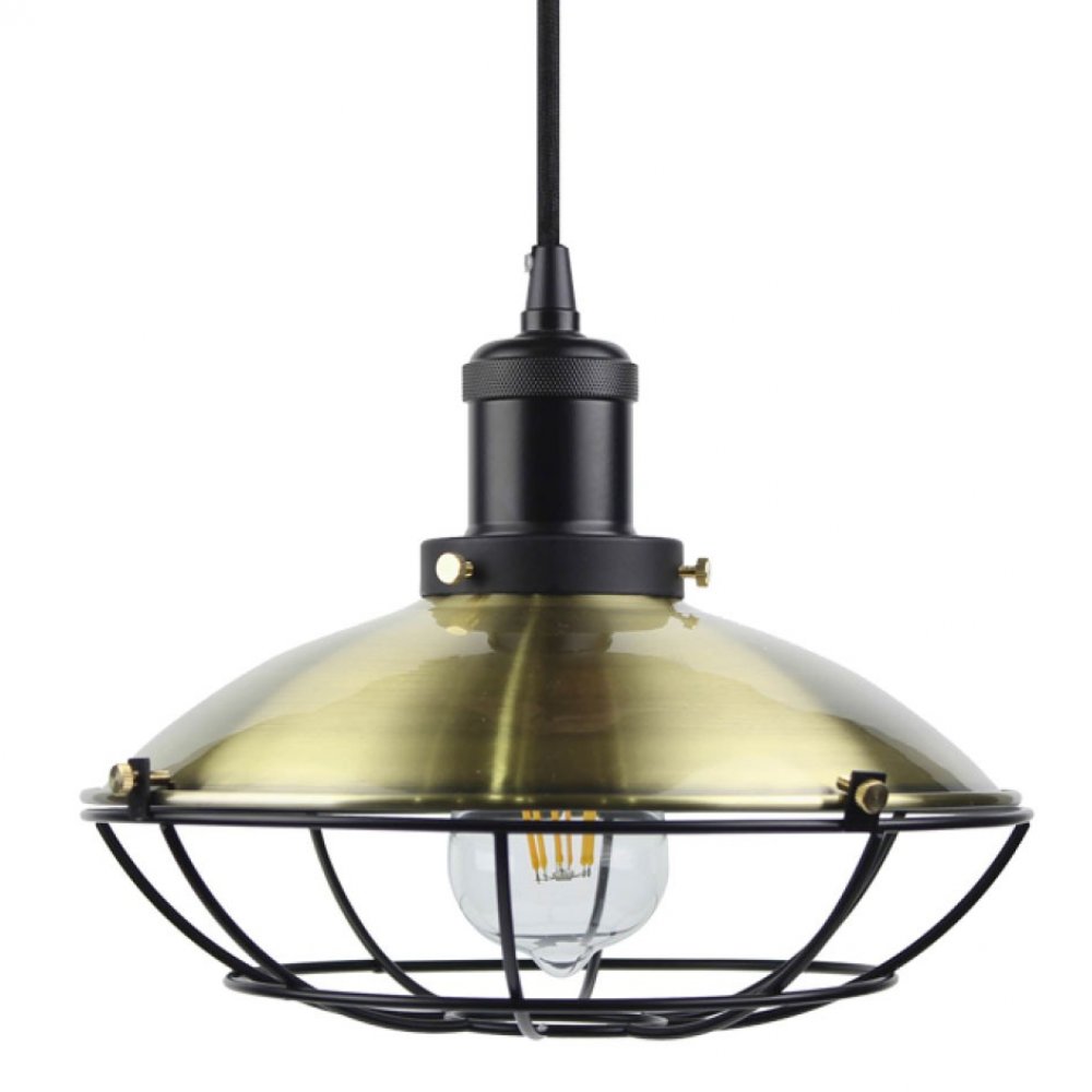 Φωτιστικό μονόφωτο μεταλλικό σε μπρονζέ-μαύρο χρρώμα Φ25