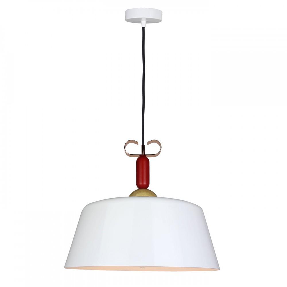 Φωτιστικό μονόφωτο μεταλλικό σε λευκό χρώμα Φ40