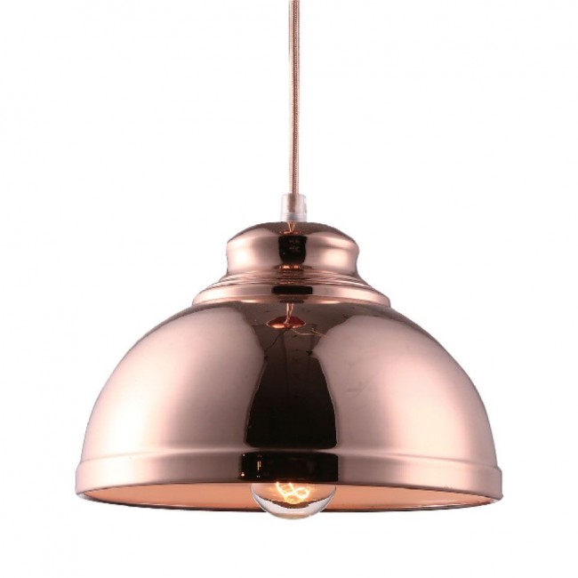 Φωτιστικό μονόφωτο μεταλλικό σε χάλκινο χρώμα Φ35