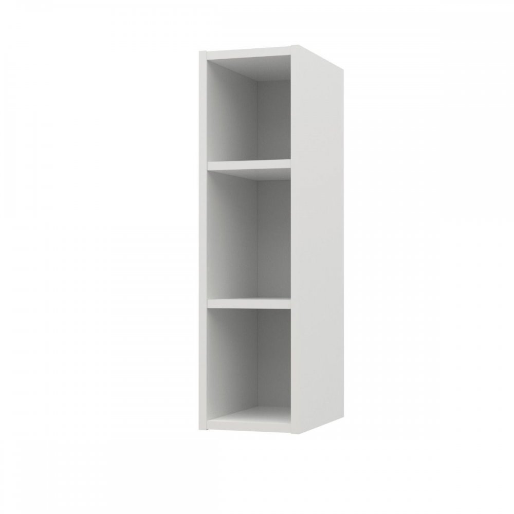 Πάνω ντουλάπι "CHARLOTTE" με ράφια σε λευκό χρώμα 20x30.5x71.8