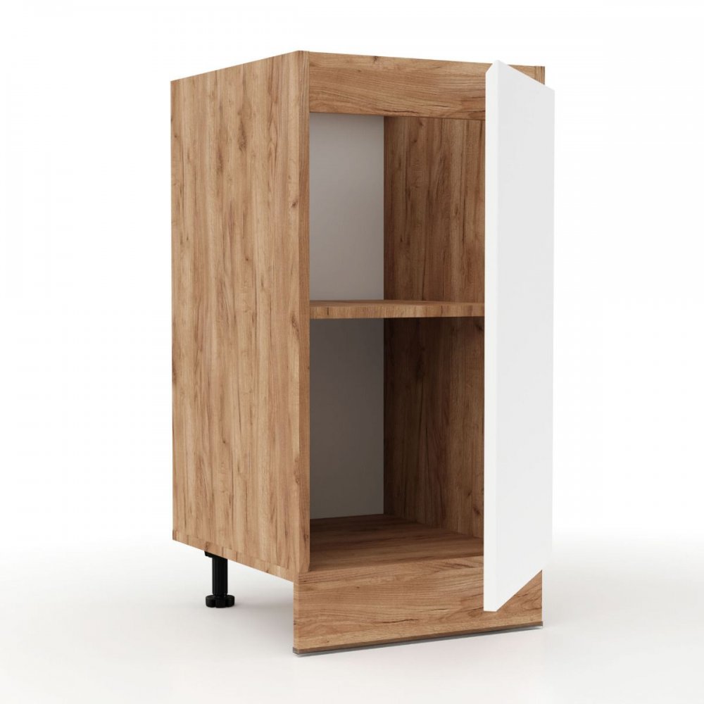 Ντουλάπι κουζίνας "SOFT" σε λευκό-φυσικό χρώμα 40x47x82