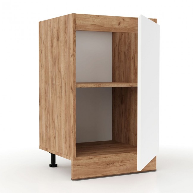 Ντουλάπι κουζίνας "SOFT" σε λευκό-φυσικό χρώμα 50x47x82