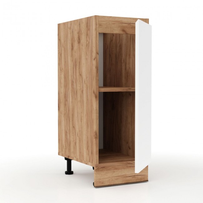 Ντουλάπι κουζίνας "SOFT" σε λευκό-φυσικό χρώμα 30x47x82