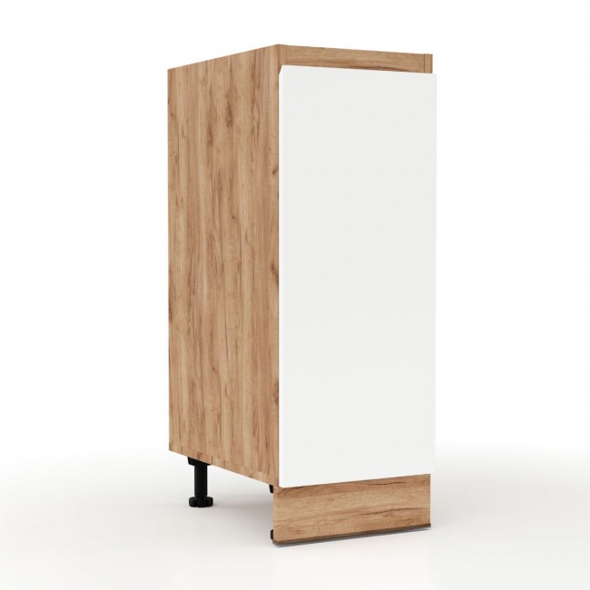 Ντουλάπι κουζίνας "SOFT" σε λευκό-φυσικό χρώμα 30x47x82