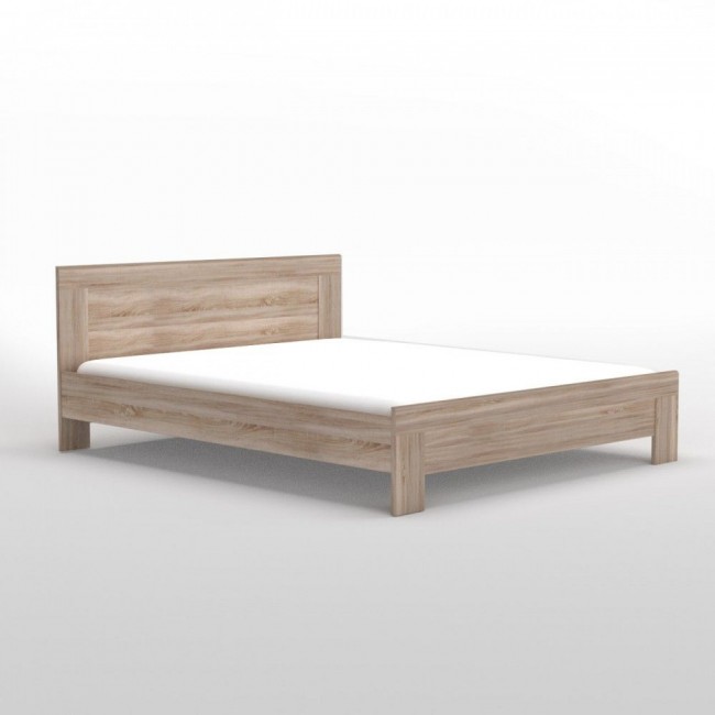 Κρεβάτι διπλό "SOLO" σε σονόμα χρώμα 160x200