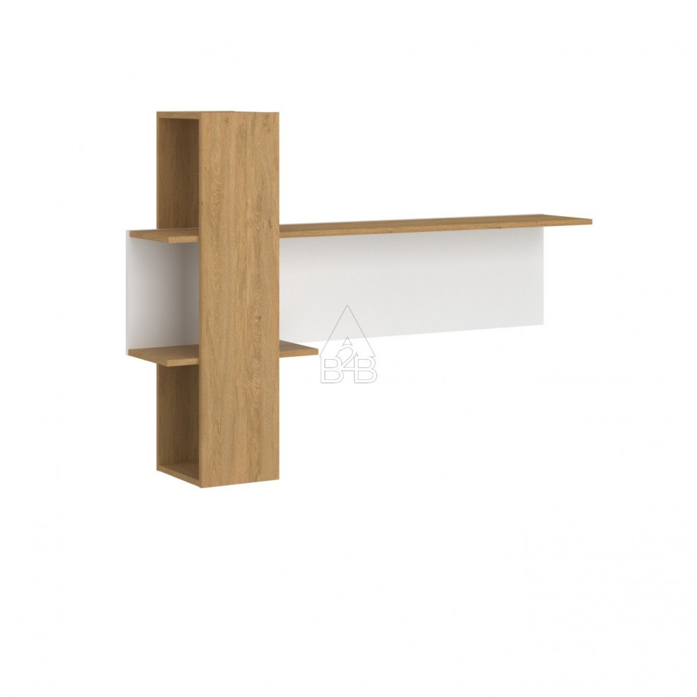 Ράφι "NEPTUNE" σε λευκό-σονόμα χρώμα 108x28x98