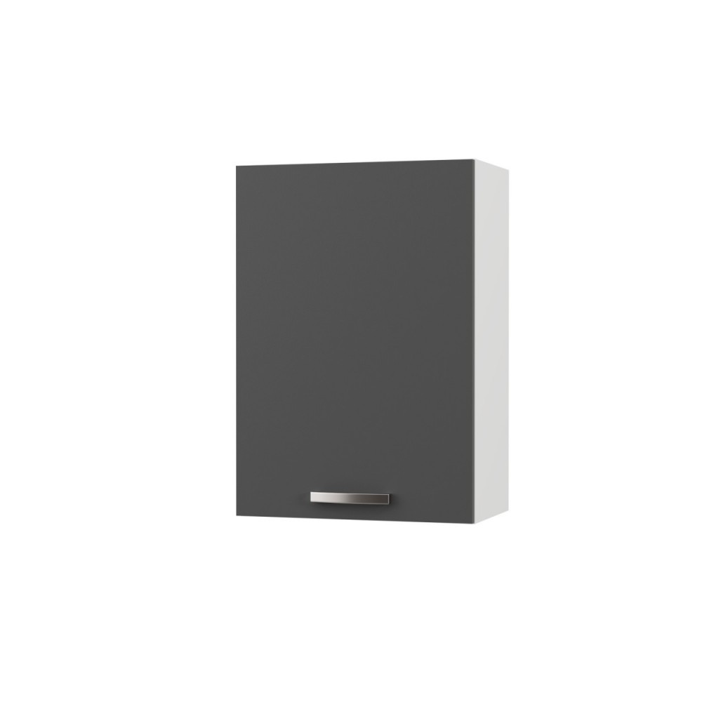 Πάνω ντουλάπι κουζίνας "CHARLOTΤE" σε χρώμα γραφίτη 50x30.5x71.8