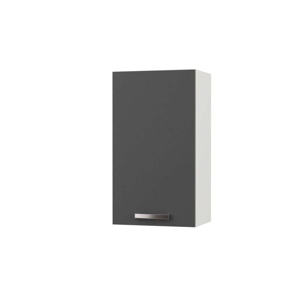 Πάνω ντουλάπι κουζίνας "CHARLOTΤE" σε χρώμα γραφίτη 40x30.5x71.8