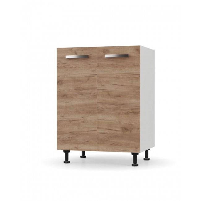 Κάτω ντουλάπι κουζίνας "CHARLOTΤE" σε χρώμα χρυσό δρυς 60x46.5x82