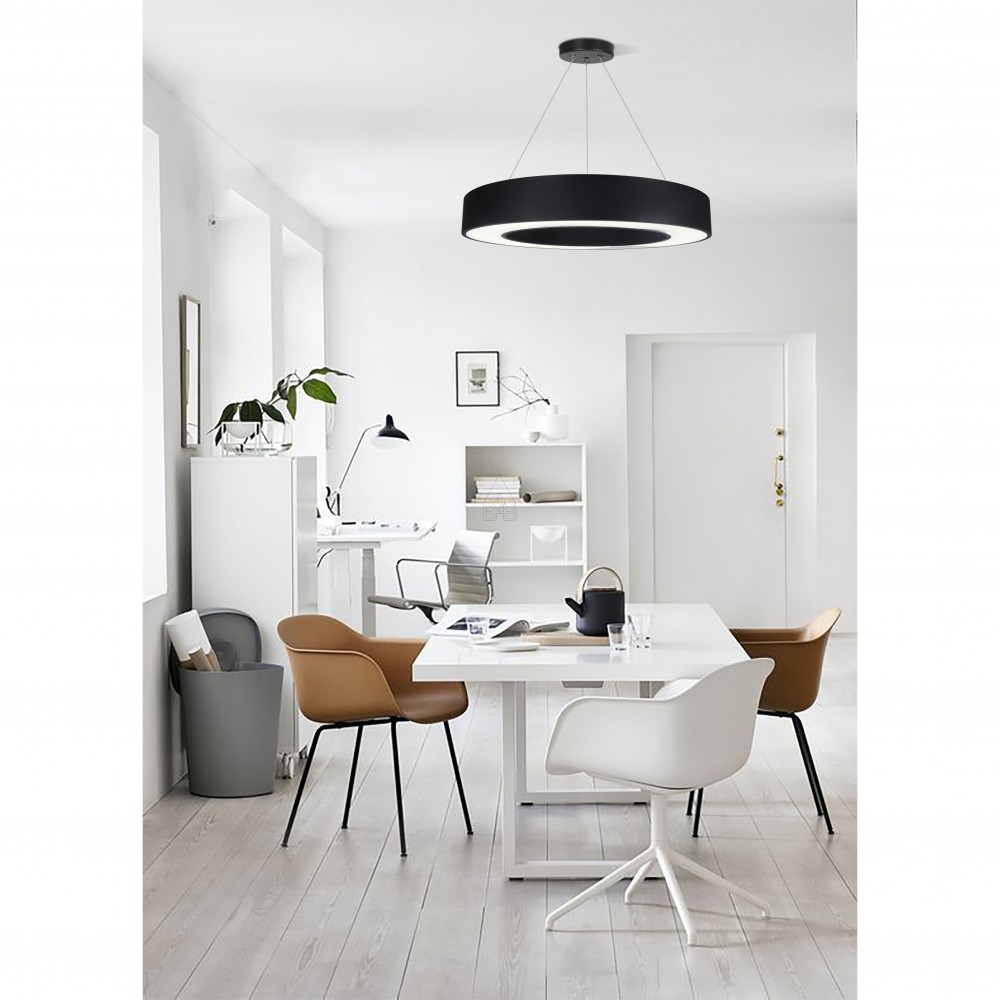 Φωτιστικό Led από μέταλλο σε μαύρο χρώμα Φ60x75