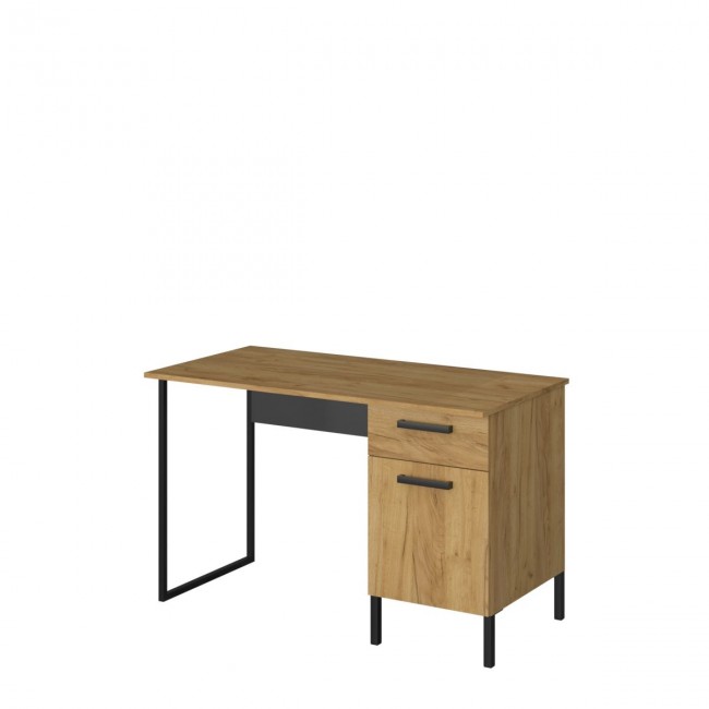 Γραφείο "SANTES" σε χρυσό δρυς-γραφίτης χρώμα 120x60x74