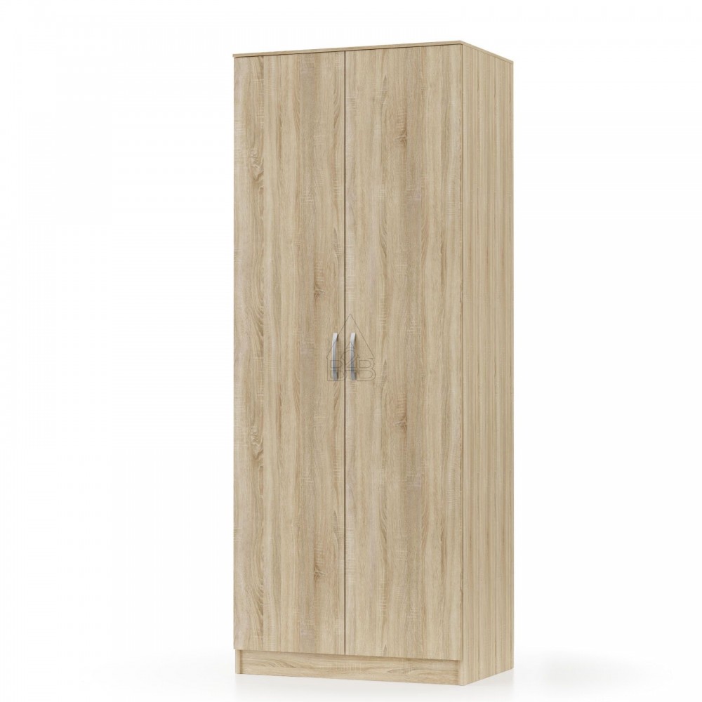 Ντουλάπα "SIMPLE" δίφυλλη σε sonoma δρυς χρώμα 80x52x205