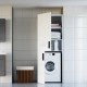 Ντουλάπα πλυντηρίου "LAUNDRY" σε λευκό χρώμα 70x70x190