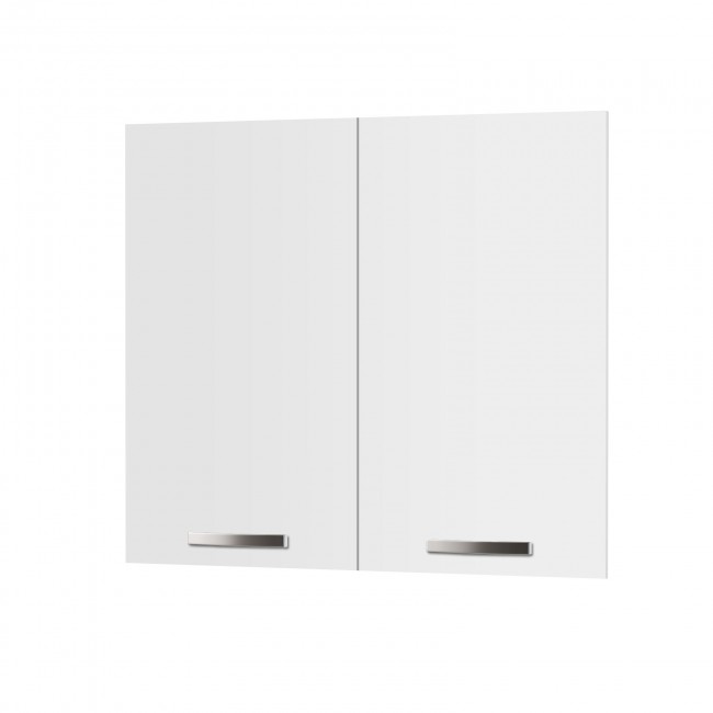 Άνω πορτάκια "CHARLOTTE" σετ 2 τμχ σε χρώμα λευκό 80x71.8x1.6