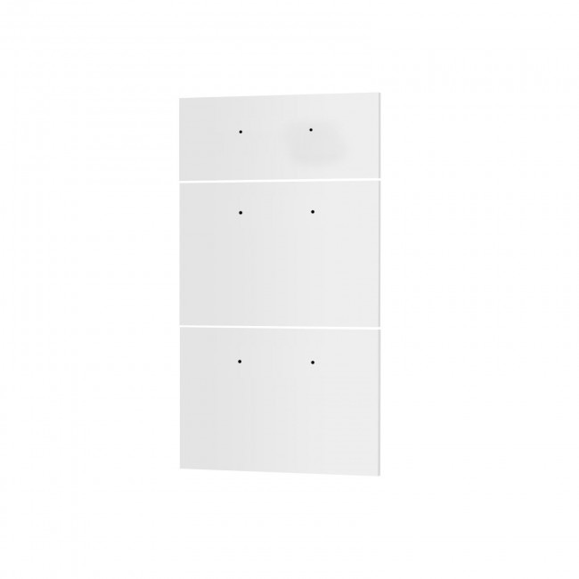 Πρόσοψη συρταριέρας "CHARLOTTE" 3 τμχ σε λευκό χρώμα 40x71.4x1.6