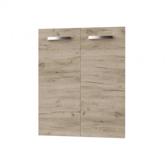 Κάτω πορτάκια "CHARLOTTE" 2 τμχ σε δρυς χρώμα 60x71.4x1.6