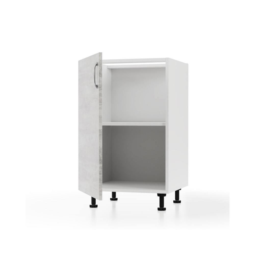 Κάτω ντουλάπι κουζίνας "HORIZON" σε γκρι τσιμέντου χρώμα 50x48x82