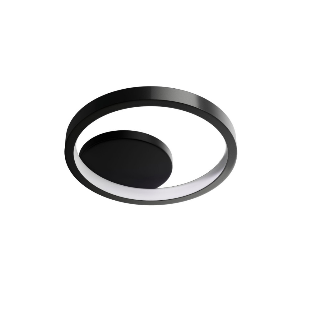 Απλίκα LED από μέταλλο σε μαύρο χρώμα 20x6x23