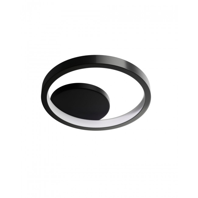 Απλίκα LED από μέταλλο σε μαύρο χρώμα 20x6x23