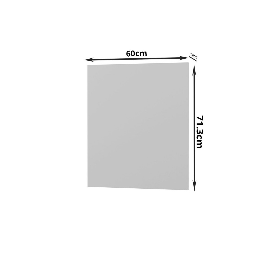 Πρόσοψη πλυντηρίου πιάτων "MODEST" σε γκρι χρώμα 60x1.6x71.3