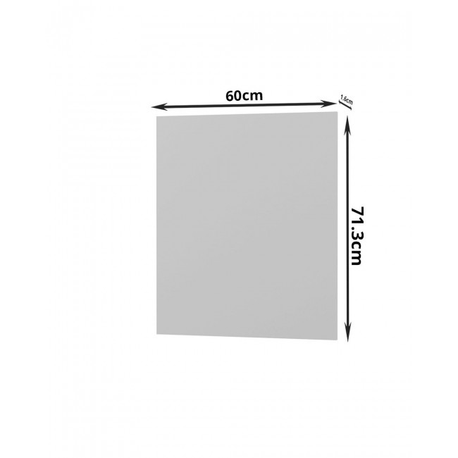 Πρόσοψη πλυντηρίου πιάτων "MODEST" σε γκρι χρώμα 60x1.6x71.3