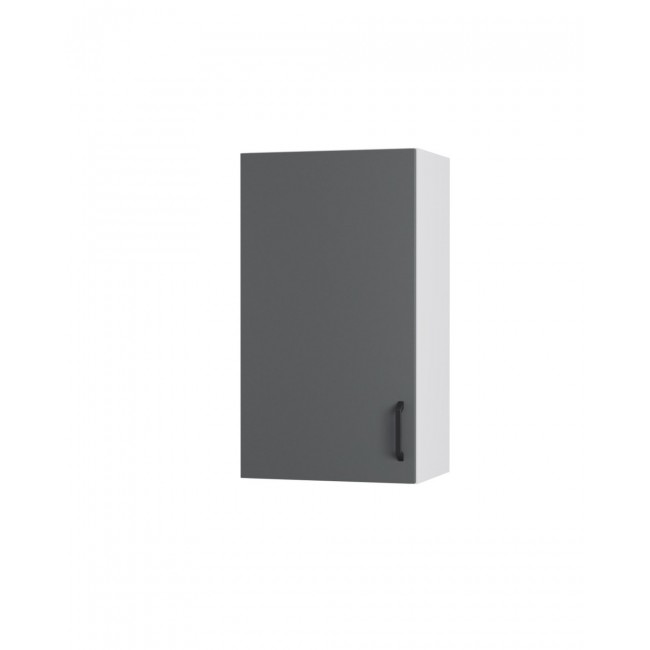 Πάνω ντουλάπι κουζίνας "MODEST" σε ανθρακί χρώμα 40x30x72