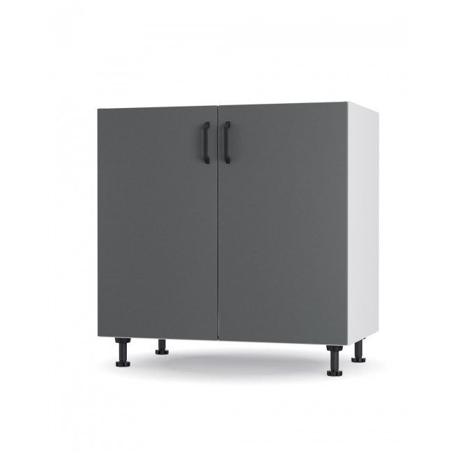 Ντουλάπι νεροχύτη "MODEST" σε ανθρακί χρώμα 80x48x82