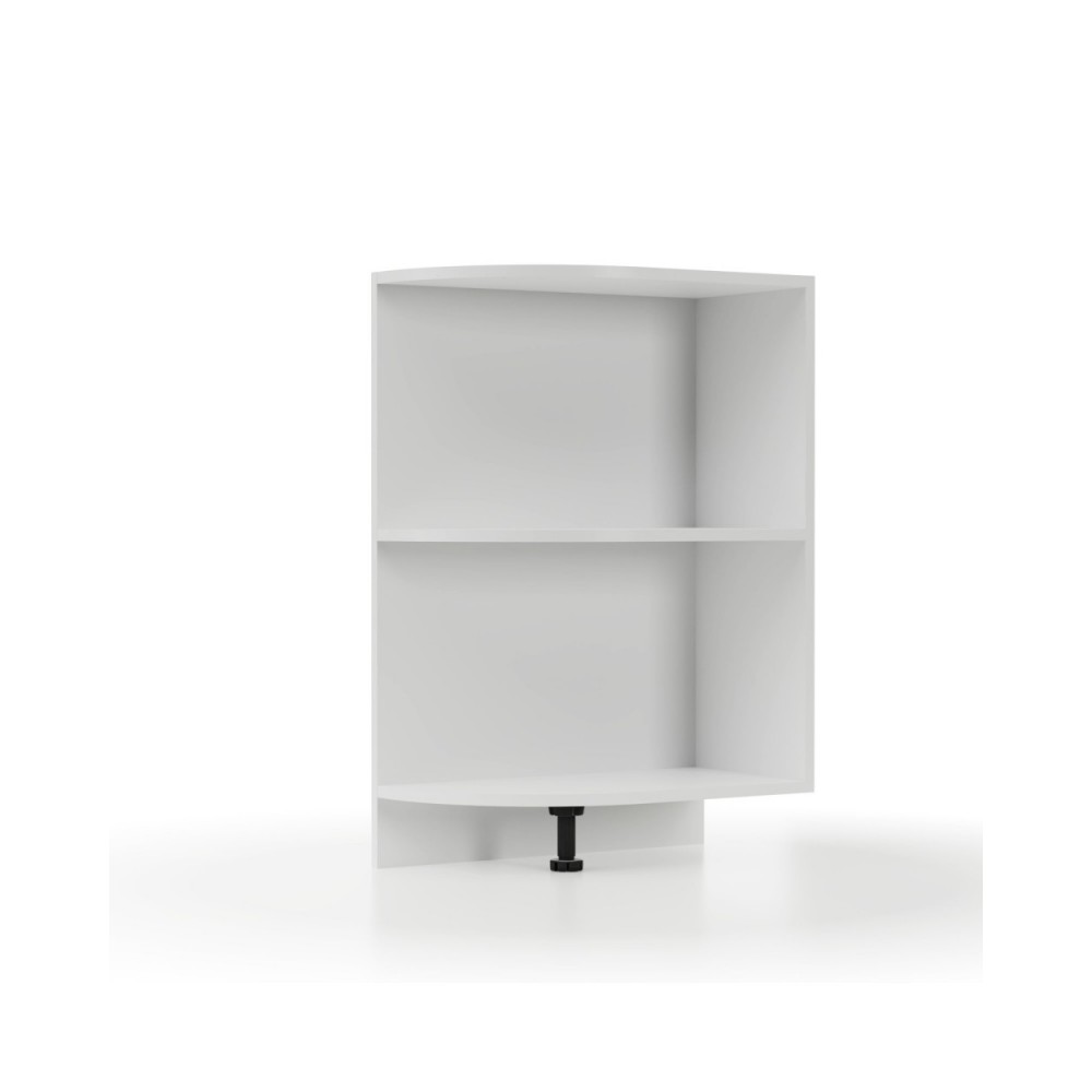 Γωνιακό κάτω ντουλάπι "MODEST" σε λευκό χρώμα 28x55x82