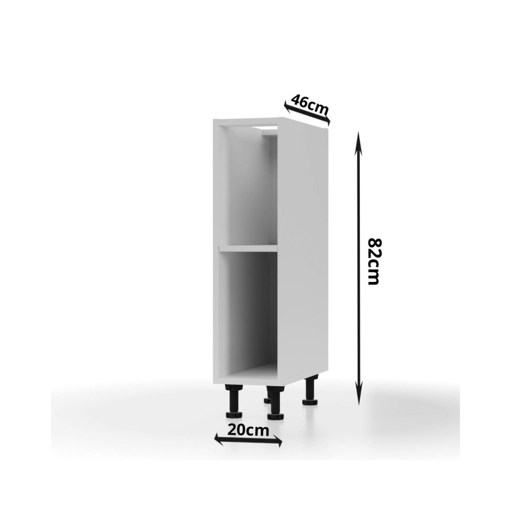 Ντουλάπι "MODEST" σε λευκό χρώμα 20x46x82