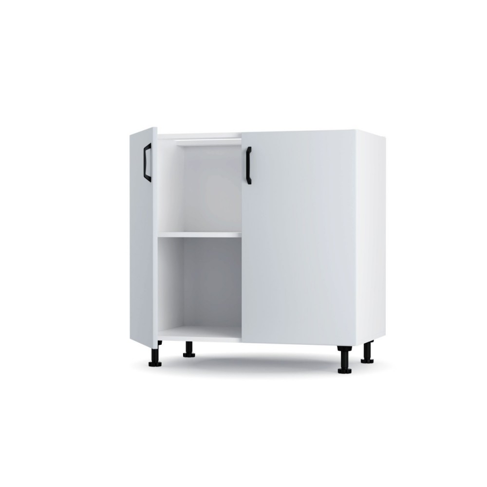 Κάτω ντουλάπι κουζίνας "MODEST" σε γκρι χρώμα 80x48x82