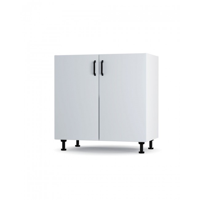 Κάτω ντουλάπι κουζίνας "MODEST" σε γκρι χρώμα 80x48x82