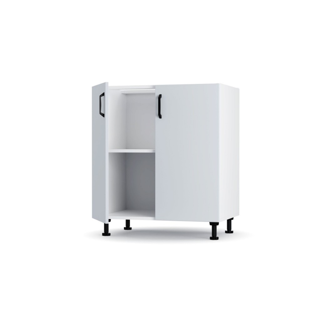 Κάτω ντουλάπι κουζίνας "MODEST" σε γκρι χρώμα 70x48x82