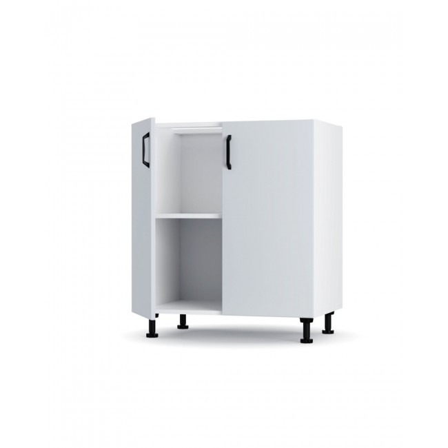 Κάτω ντουλάπι κουζίνας "MODEST" σε γκρι χρώμα 70x48x82