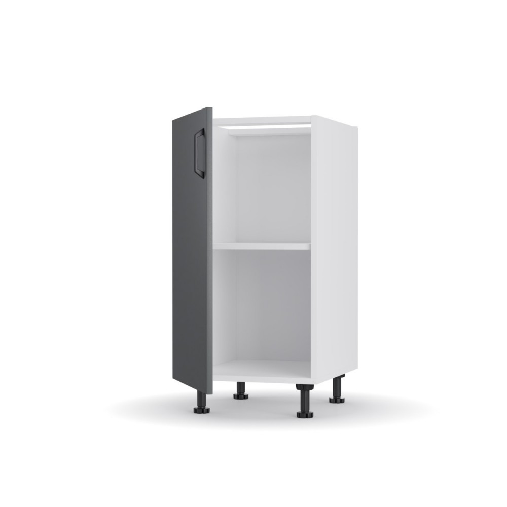 Κάτω ντουλάπι κουζίνας "MODEST" σε ανθρακί χρώμα 40x48x82