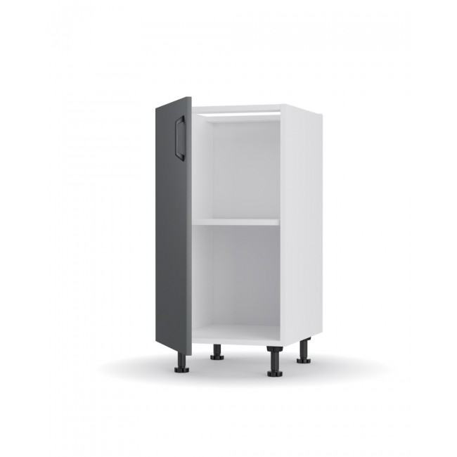 Κάτω ντουλάπι κουζίνας "MODEST" σε ανθρακί χρώμα 40x48x82